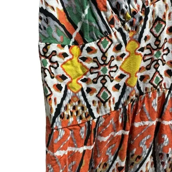 AkeraLani Multi Colored Long Smocked Strappy Sundress Size S - Picture 5 of 10